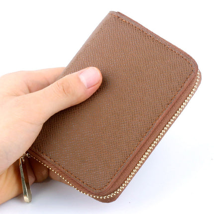 Japan Amazon Lotte New Women's Short Hand Coin Purse Coin Bag Saffiano Small Wallet Cloth