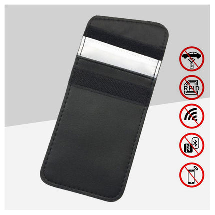 2025 new shielding radiation mobile phone bag signal shielding bag anti GPS positioning RFID car shielding key case