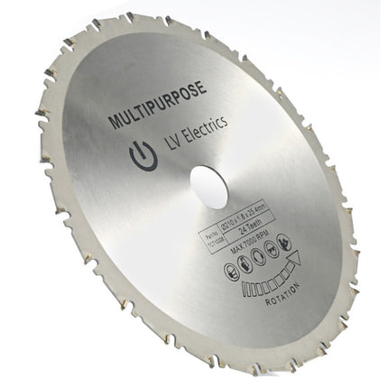 210*1.8*25.4*24T woodworking saw blade hard alloy cutting blade soft and hard universal multifunctional circular saw blade