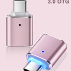 Pink / Type-C to USB 3.0 with Light