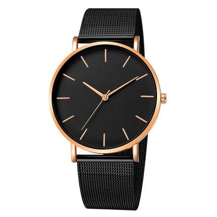 Geneva new men's watches ultra-thin simple mesh band watches men's watches foreign trade best selling men's watches wholesale