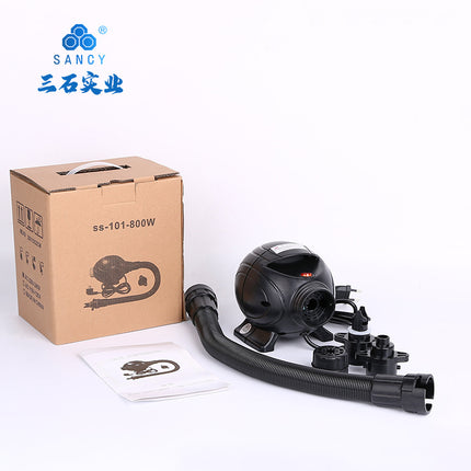 800W electric air pump inflatable boat air pump inflatable water park air pump swimming pool pumping and charging dual-purpose air pump