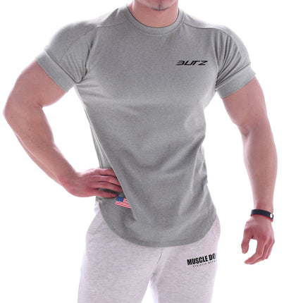 2021 Cross-border Europe and the United States New Quick-drying Fitness Sports Short-sleeved Men's T-shirt Summer Fitness Wear Casual Wear Manufacturers