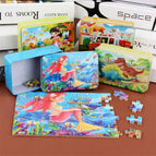 60 Piece Wooden Puzzle Iron Box / 60 Pieces Of Little Girl Dancing-628