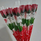 Red / 10pcs-Mini Teddy Bear Rose