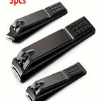 Black Nail Clippers / Small Flat Mouth