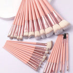 Pink / 18 Makeup Brushes