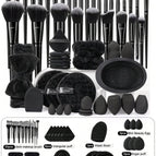 Black / 30pcs Black Makeup Brushes + 26pcs Set