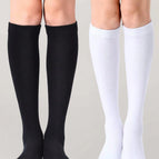 Flat Knit Calf / Black