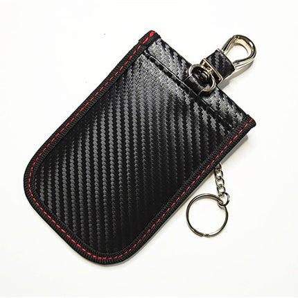 Foreign trade new double-layer RFID shielding signal anti-radiation car remote control shielding key set carbon fiber Amazon