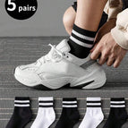 Multicolor / 5 Pairs Black 3 Pairs + White 2 Pairs