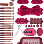 Multicolor / 20 Makeup Brushes + Powder Puff 14-piece Set