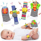 Multicolor / Baby Wrist Rattle 4-piece Set