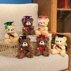 Multicolor / Dark Brown Bear (red Ribbon) 18cm/7.09in