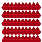 Rouge / 1 morceau de houppette