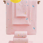 Rose bonbon / 1 pièce 50*90 cm + 1 pièce 85*150 cm.
