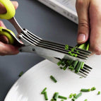 Multicolor / Five-Layer Green Onion Scissors