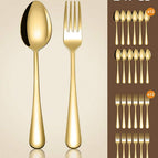 Gold / Ensemble 2 pièces (1 cuillère, 1 fourchette)