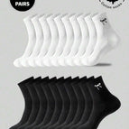 Multicolor / 20 Pairs Of Black