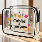 Multicolor_3 / Black Charging Cable Pattern