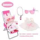 Multicolor / F1671 Skirt + Glasses + Accessories