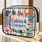 Multicolor_9 / Black Charging Cable Pattern