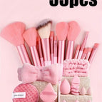 Multicolor_4 / 33-piece Pink Makeup Brush Set