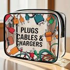 Multicolor_11 / Black Charging Cable Pattern