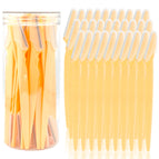 Jaune citron / Rasoir à sourcils 24 pièces