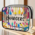 Multicolor_12 / Black Charging Cable Pattern