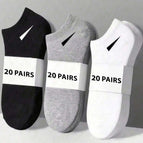 Black and White / 20 Pairs White