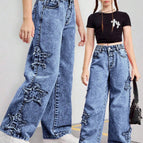 Raw denim jeans / 9Y