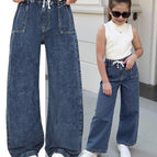 Raw denim jeans / 11Y