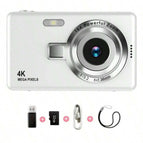 Argent / Camera + Memory Card + Card Reader + Data Cable + Lanyard