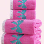 Rose vif_1 / 1 serviette à main 33*50cm