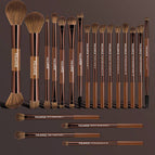 Coffee Brown / 7pcs Double-ended Makeup Brushes