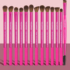 Rose vif / 13 pinceaux de maquillage pour les yeux