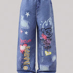 Raw denim jeans / 5Y