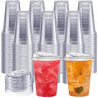 20 Clear Ribbon Cup Lids / One Size Fits All