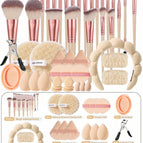 Apricot_1 / 25 Makeup Brushes + 25 Piece Set