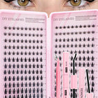 Multicolor_1 / Tweezers + Double-ended Glue + Glue Remover + Eyelash Brush