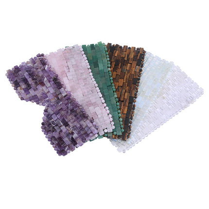 Powder crystal eye mask Jade eye crystal eye mask to relieve eye fatigue amethyst white jade mask spot hot sale