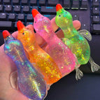 Multicolor / Canard en cristal violet
