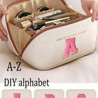 Multicolor_2 / Two-color Cosmetic Bag + Letter Q