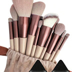 Multicolor / 15-piece Brown Makeup Brush Set