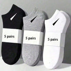 Multicolor / 15 Pairs (5 Black + 5 White + 5 Gray)