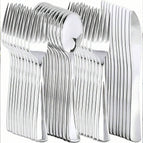 Silver / 50 Pieces Of Knives + 50 Pieces Of Forks + 50 Pieces Of Spoons