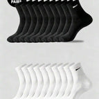 Multicolor / 5 Pairs Of Black (thick)