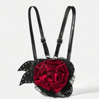 Noir rouge / Taille Unique