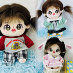 Multicolor / 20cm Frameless Doll + Floral Dress Set